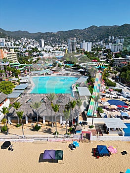 Vertical Shot: Acapulco Aquatic Center Captured from Above