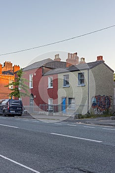 Vertical shot of the apartments on Mountjoy Street in Dublin, Ireland