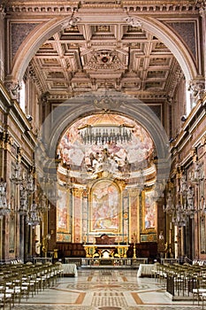 Vertical shot of a Basilica Santi Giovanni Paolo in Rome, Italy