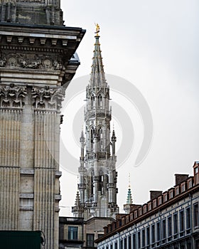 Vertical shot of Beursplein in Centrum Brussels photo