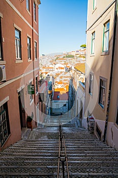 Vertical shot of Cafe da Garagem in Lisbon, Portugal