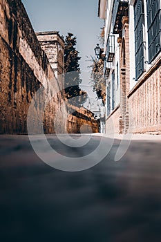 Vertical shot of Calle Agua street in Seville photo