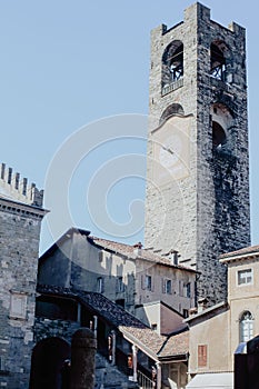 Vertical shot of a Campanone a touristic attraction in Italy