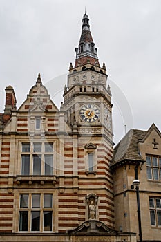 Vertical shot of the Fosters' Bank in Sydney Street Cambridge