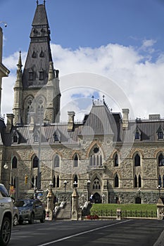 Vertical shot of the house of commons of canada photo