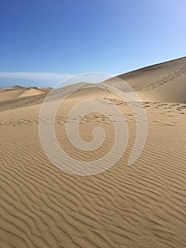 Vertical shot of Maspalomas dunes - Gran Canaria