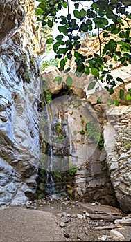 Vertical shot of the Millard Falls Scenic spot in California photo