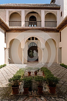 Vertical shot of Palacio de Dar al-Horra in Granada