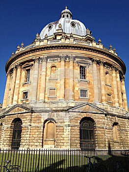 Vertical shot of The Radcliffe Camera Oxford in UK
