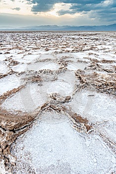 Vertical shot of salt tectonics in Ethiopia