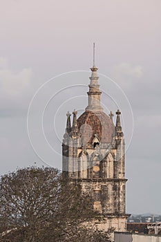 Vertical shot of San Carlos Borromeo Cathedral, Matanzas, Cuba