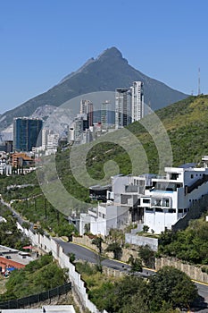 Vertical shot of San Pedro Garza Garcia Skyline photo
