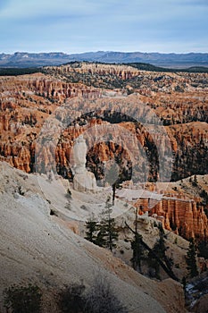 Vertical shot of the scenic Bryce Canyon National Park during daytime in Utah, United States