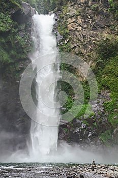 Vertical shot of the Tappiya Falls in Banaue, Philippines