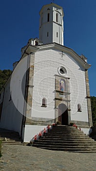 Vertical shot of Venerable Prohor Pchinjski monastery in Starac, Serbia photo