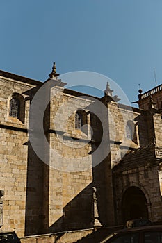 Vertical side view of a Torre de Moncorvo castle photo