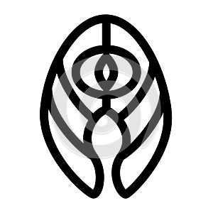 vertical slice of salmon