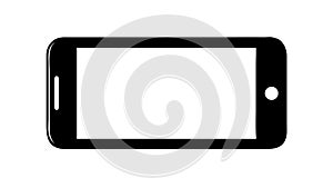 Vertical Smartphone with Blank Screen Mobile Device Icon, vector design Generative AI