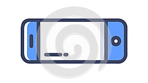 Vertical Smartphone Device, Mobile Communication App Access, vector design Generative AI