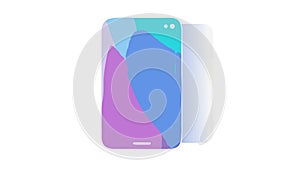 Vertical Smartphone Icon Vector, Mobile Communication, vector design Generative AI