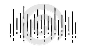 Vertical Sound Bars Graphic for Audio Visualization and Equalizers. vector design Generative AI