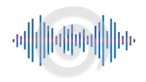 Vertical Sound Waves or Audio Equalizer Display, vector design Generative AI
