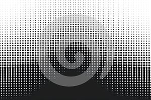 Vertical speed line halftone pattern gradually thinning out effect