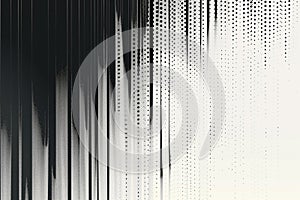 Vertical speed line halftone pattern gradually thinning out effect