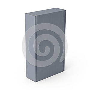 Vertical stack of uniform gray paper sheets