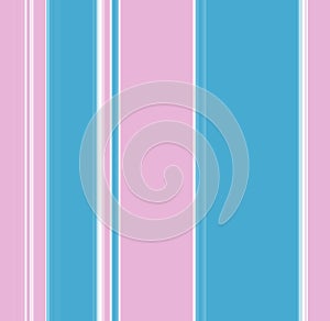 Vertical stripey pattern in blue, pink and white