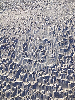 Vertical Texture of White Sands National Park in New Mexico