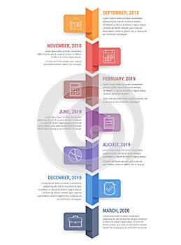 Vertical Timeline Infographics