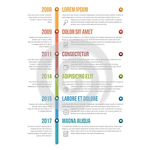 Vertical Timeline Infographics