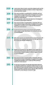 vertical timeline infographics template, workflow, process diagram, vector illustration.