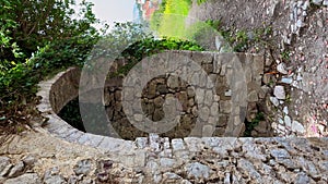 Vertical video. The ruins of the old city Bar or Stari Grad. A destroyed ancient settlement close to the contemporary