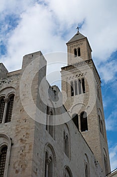 Vertical View of the Back Side of The Cathedral of San Basilio a photo