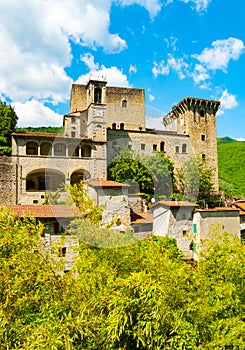 Vertical view of Castello della Verrucola in Fivizzano