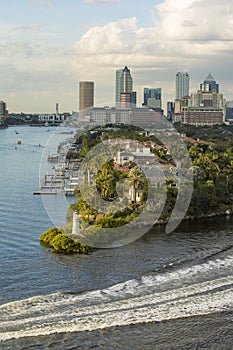 Vertical view of downtown Tampa, Florida