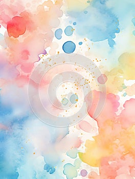 vertical wallpaper. bright watercolor background