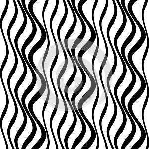 Vertical waves lines seamless pattern