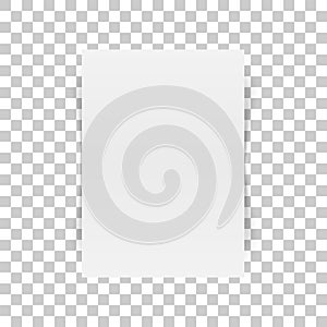 Vertical white Paper Document Mockup