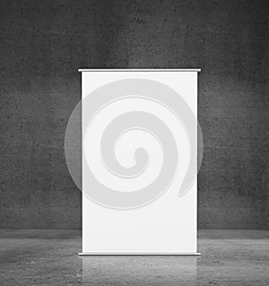 Vertical white stand