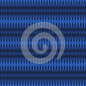Vertical Zigzag Diamond Pattern on Blue