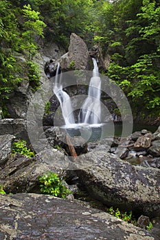 Verticle View of Bash Bish Falls