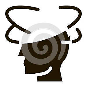 Vertigo Dizziness Man Silhouette Headache Vector