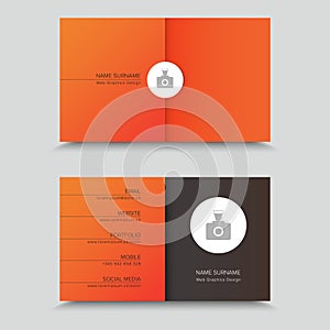 Vertor Visit Card Template Design.