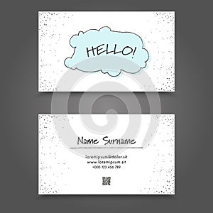 Vertor Visit Card Template Design.