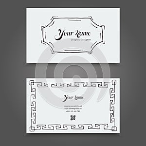 Vertor Visit Card Template Design.