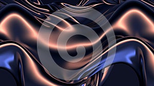 A very abstract image of a flowing fabric with some blue and pink, AI