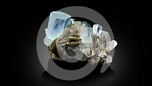 Very aesthetic aquamarine with muscovite specimen from Nagar Pakistan